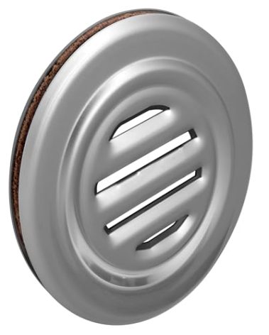 CRL Satin Anodized Finish Aluminum No-Draft Speak-Thru