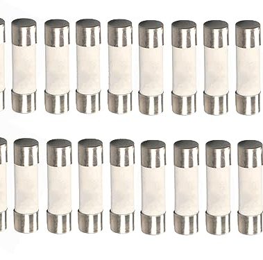 6.3A, 6.3A250V, 6.3A Fuse, 6.3A250V Fuse, T6.3A250V, T6.3AH250V T6.3A 250V T6.3 H250V, T6.3H250V Cartridge Ceramic Fuses 5X20mm 6.3 amp 6.3a 250v Fuse Vigor_Source 20/Packs