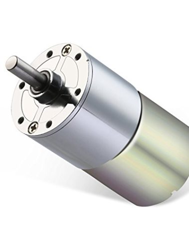 Greartisan DC 24V 30RPM Gear Motor High Torque Electric Micro Speed Reduction Geared Motor Centric Output Shaft 37mm Diameter Gearbox