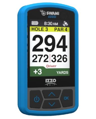 Izzo Swami 6000 Handheld Golf GPS Water-Resistant Color Display with 38,000 Course Maps & Scorekeeper