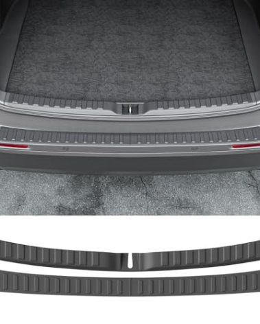 powoq 2PCS Rear Bumper Protector Compatible with 2019-2025 Toyota RAV4 Trunk Sill Cover Protector Replacement for 2019-2025 Toyota RAV4 Accessories