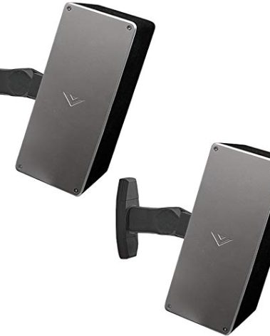 ECHOGEAR Speaker Wall & Ceiling Mount Pair - Universal Design Works with Vizio, Sony, & More - Tilt & Swivel Without Tools for Surround Sound - Easy to Install Indoors & Outdoors