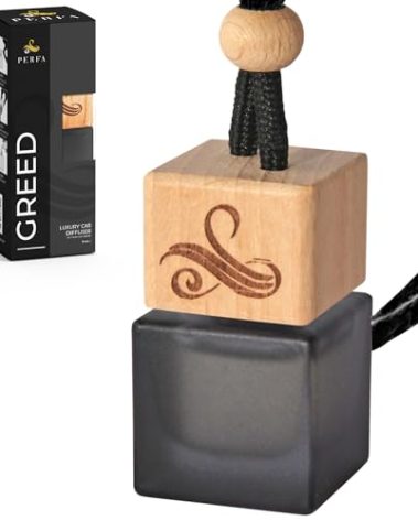 Greed Car Air Freshener for Men | Aventos Perfume Inspired Fragrances | Strong Car Freshener with Odour Eliminator Technology | Creed Air Freshener | Long Lasting Automotive Freshener by Perfa