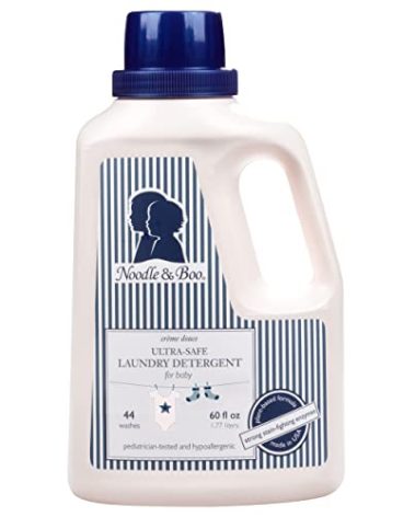 Noodle & Boo Baby Laundry Essentials Ultra-Safe Laundry Detergent, 60 Fl Oz. Creme Douce, Liquid