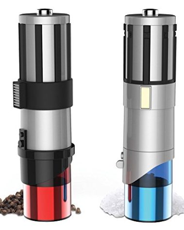 Star Wars Lightsaber Electric Salt and Pepper Mill Grinder (Pack of 2)