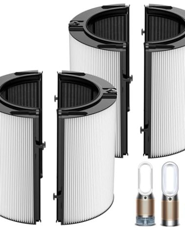 2 Pack 360° Combi 2 in 1 HEPA + Carbon Filter for Dyson TP04 HP04 TP07 TP06 HP06 TP4A TP7A PH02 PH01 PH03 PH04 PH3A HP09 TP09 HP07 HP10 TP10 HP4A HP7A DP04 Air Purifi-er, HEPA Carbon Filter #965432-01