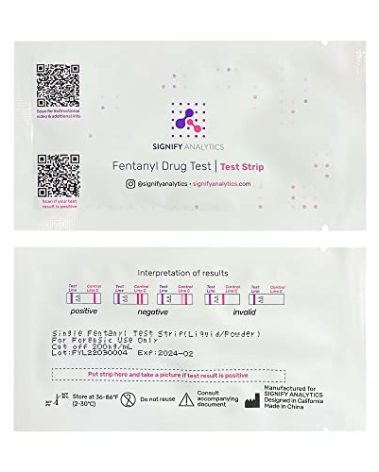 Signify Analytics Test Strip for Liquid and Powder Substances - 10 Pack (10 Test Strips) - Fast, Easy and Simple to Use