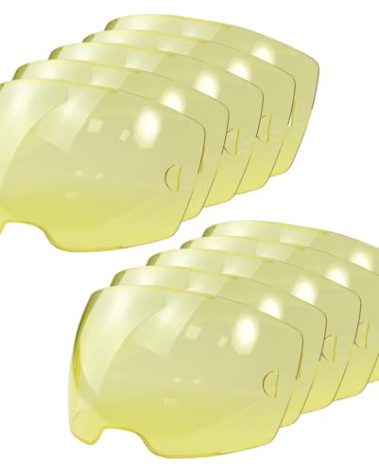 10 Pack 0700000803 Amber Front Lid Lens,Front Cover lenses Compatible with Sentinel A50 Welding Helmet,3.93" x 2.36" Viewing Lens,A50 welding face mask lens Replacement parts