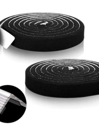 2 Pcs Metal Roofing Universal Vented Ridge Closure Strips 2" W x 15' l (30'l Total) Roof Panel Closure Self Adhesive Felt Tape Waterproof Windproof Seal for Metal Panels Insulation Weather Barrier