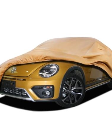JURMON Heavy Duty Outdoor Car Cover Custom Fit for Beetle Bug,Windproof All Weather Waterproof Sun Rain UV Dust Snow Protection Outdoor Car Covers