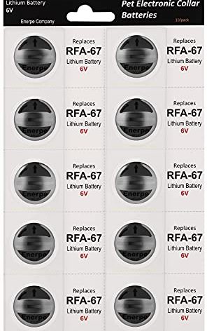 Enerpe RFA-67 RFA-67D-11 6V Replacement Battery Long-Lasting & High Capacity Compatible with Pet Safe Electronic Collars Pack of 10