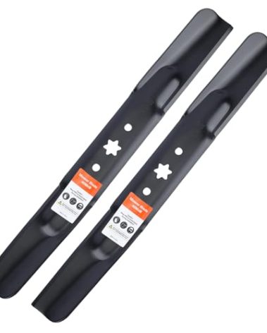 Grasscool 942-04308 Mower Blades for Troy Bilt Bronco Pony Mustang 42 inch Lawn Mower Cub Cadet 42'' Deck Riding Mower RZT42 Replace 942-04308A 942-04308-X 942-04312 742-04312 High Lift (2 Pack)