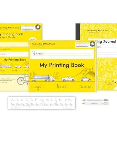 Handwriting Without Tears Printing Bundle, Age 6+, 1st Grade+, Handwriting Without Tears, Student & Teacher Workbooks, School & Home, Language Arts, Tutoring, Tiny Pencils Included