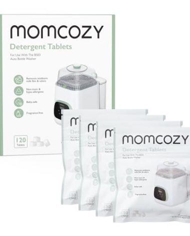 Momcozy Official Washing Block for Momcozy KleanPal Pro Baby Bottle Washer, 120 Detergent Tablets