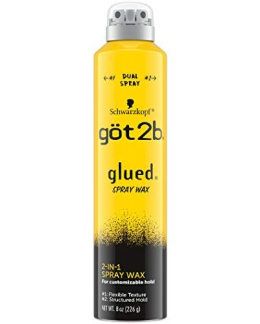 Got2b Glued Spray Wax with 2-in-1 Dual Spray Nozzle, 8 oz