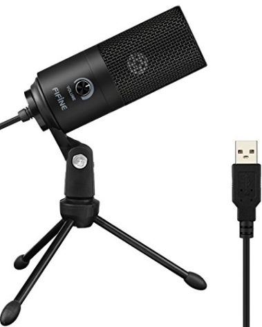 FIFINE USB Microphone, Metal Condenser Recording Microphone for MAC OS, Windows, Cardioid Laptop Mic for Recording Vocals, Voice Overs, Streaming, Meeting and YouTube Videos-K669B