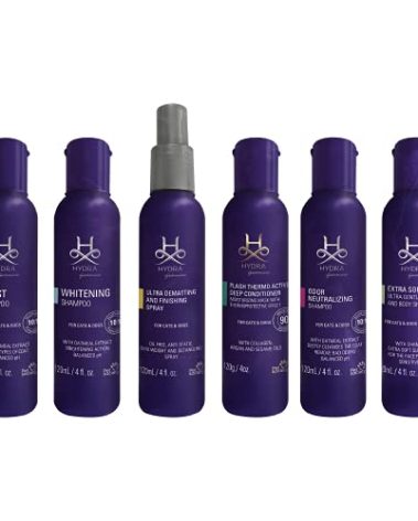 Hydra Professional Experience , Shampoo, Conditioner, and Sprays, Dog and Cat Grooming Supplies, 6-Bottle Set