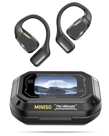 MINISO M98 Open Ear Translation Earbuds Real Time Earbuds Bluetooth 5.4 Headphones with LED Display Screen OWS Earphones Support 135 Languages Translator with APP for Running,Driving,Working
