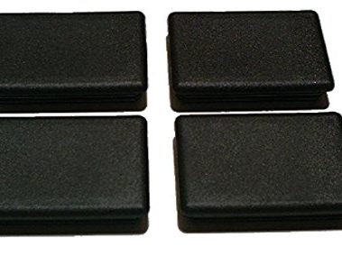 Upper Bound Set of 4 Black Truck Bed Stake Hole Cover Plugs for Chevrolet Silverado and GMC Sierra 1999 to 2013 Models