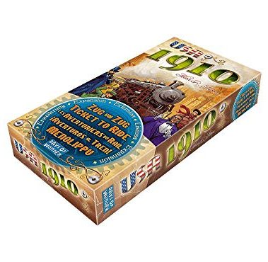 Asmodee Ticket to Ride USA 1910 Board Game Expansion - Train Route-Building Strategy Game, Fun Family Game for Kids & Adults, Ages 8+, 2-5 Players, 30-60 Minute Playtime