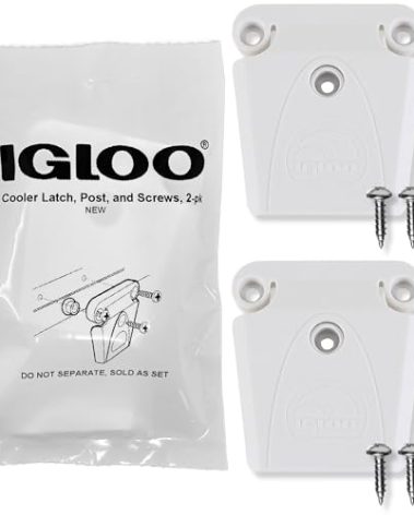Igloo Cooler Plastic Latch with Single-Screw Post and Screws (2-Pack) - Made in The USA - Contains UV Inhibitors