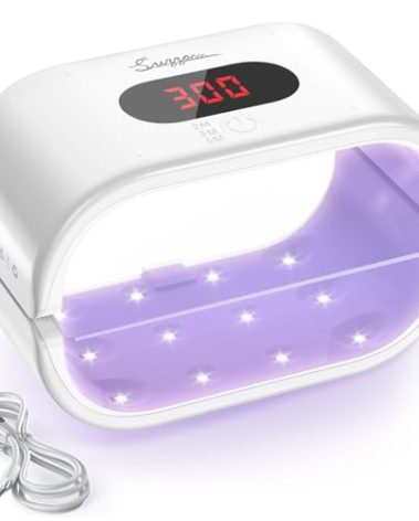 Suzzam UV Light for Resin, Large Double-Sided UV Resin Light, 2 in 1 & Split Usageable, 360° Wide Coverage & 3 Timer Setting Digital Display Screen, 36W Fast Curing for DIY Crafts