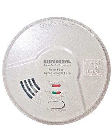 Universal Security Instruments 10 Year Tamper Proof Permanent Power Sealed Battery 3-in-1 Smoke Fire and Carbon Monoxide Smart Alarm, Model MIC3510SB