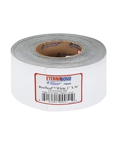 EternaBond RV Mobile Home Roof Seal Sealant Tape & Leak Repair Tape 3" x 50' Roll White Authentic (3''-50ft)