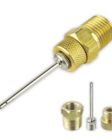 Professional Sports Ball Air Inflator Needle 3 pc Air Needle w/Adapter for Air Hose