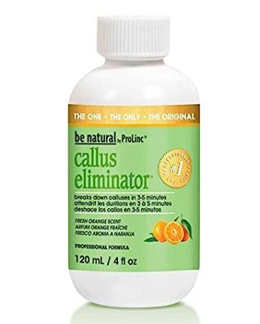 ProLinc Be Natural Callus Eliminator Orange, Professional Callus Remover with Refreshing Orange Scent, Instantly Softens Hard Skin, 4 fl oz, 1-Pack