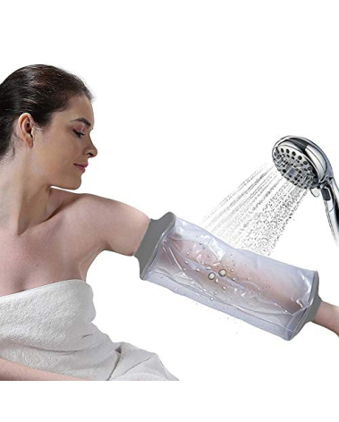 JuoPool PICC Line Shower Cover, PICC Line Covers for Upper Arm, Reusable Waterproof Arm Cast Sleeve for Shower, IV Protector for Bath(Weight < 185lbs)