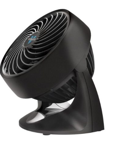 Vornado 133 Small Room Air Circulator Fan, 2 Speeds, Adjustable Head, Table Fan for Desk, Nightstand, Black