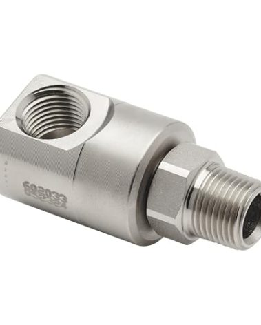Reelcraft S602033-1/2" NPT(F) x 1/2" NPT(M) Carbon Steel Swivel, Aflas Seals, 5000 psi
