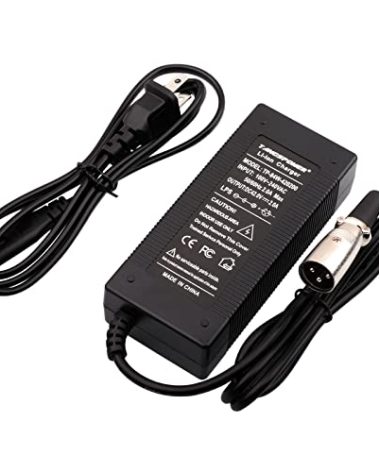 42V Charger for 36 V Lithium Battery Charger Output 2A Input 100-240 VAC 36V 10S Battery Pack (XLR 3-Pin)