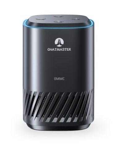 OMMC AI Smart Speaker with ChatGPT & Alexa, Dual AI Assistants, Tarot Reading, Language Learning, Smart Home Control, Privacy Protection