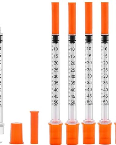 100 Pack 1/2 ml/cc 31Ga Lab Supplies, Individually Package