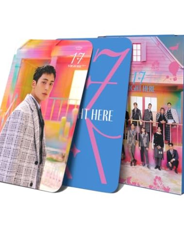 KPOPBP Seventeen Photocards 2024 New Album 17 IS RIGHT HERE Photo Cards 55 PCS Kpop Merchandise Gift for Carat Fans