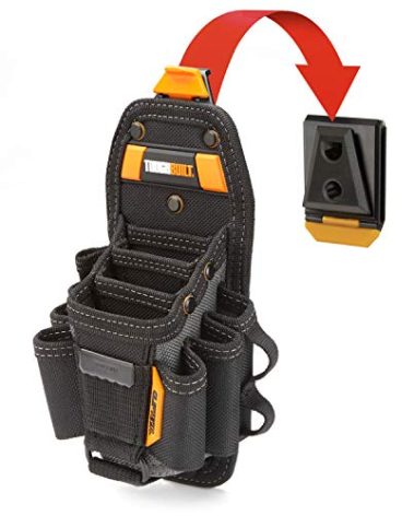 ToughBuilt - Technician 10 Pocket Pouch (Medium) - 14 Pockets & Loop, 3 Adjustable Holster, 6 Snug-fit Screwdrivers, Accessories, Secure Multi-Tool Holder - (TB-CT-36-M10)