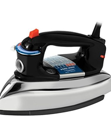 BLACK+DECKER The Classic Iron, F67E-T, Aluminum Soleplate, Steam or Dry Ironing, 7 Temperature Settings, Anti-Drip