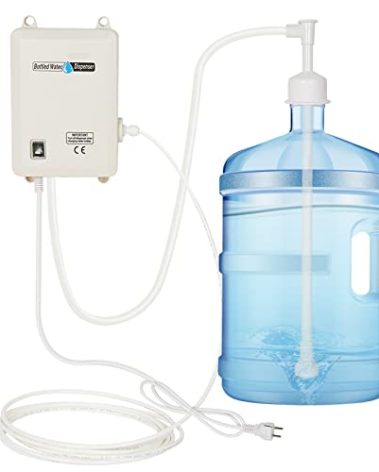 FlowFluid Bottled Drinking Water Pump System Single-Tube Power 25W, Bottled Water Dispensing 2L Flow Electric Water Pump for 5 Gallon Bottle Water for Coffee,Refrigerators,Ice Maker,Faucet
