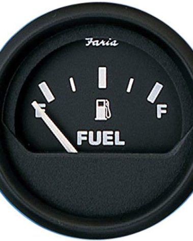 Faria Beede Instruments Faria Beede Faria 12801 Euro Fuel Level Gauge (E-1/2-F) - 2", Black