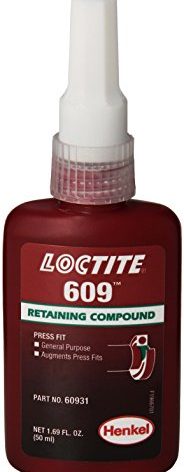 Loctite 135512 Green 609 Medium Strength Retaining Compound, 50 mL Bottle