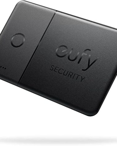 eufy Security SmartTrack Card E30 (Black, 1-Pack), Works with Apple Find My (iOS Only), Wallet Tracker, Phone Finder, Up to 3-Year Battery Life(Android Not Supported), Water Resistant