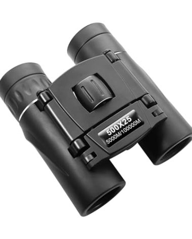 ODLUHAO HD Powerful Binoculars 5000M Long Range Folding Mini Telescope Professional Hunting Zoom Military BAK4 FMC Optics for Sports Outdoor Camping Travel Gifts (500x25)