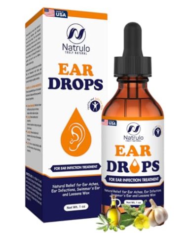 Natural Ear Drops for Ear Infection – Herbal Eardrops for Adults, Children & Pets – Soothes Discomfort, Ear Aches, Itchy Ears, Swimmer's Ear, & Loosens Wax – Kids Safe Ear Oil Made in USA