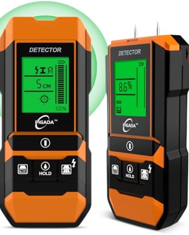 Stud Finder Wall Scanner and Moisture Tester 2-in-1 PIGADA ZK01 Locator 6 Modes Digital Wall Detector for Wood, Metal and Power Lines