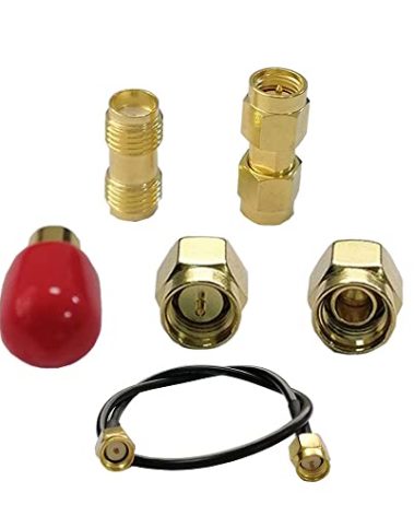 SMA Calibration Kits for Antenna Analyzer NanoVNA F H V2 H4 SAA Mini1300 PS100 Vector Network Analyzer Calibrate RF Coaxial Test Connector Short/Load/Open/Thru/Jumper/F2F/M2M Type 6 pcs/Set