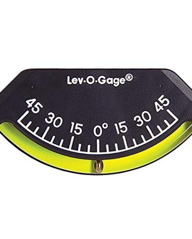 Sun Company 201-F Lev-o-gage Inclinometer | USA-Made Level Gauge for Off-Road Vehicle, Jeep, Truck, RV, Camper, Trailer, or Boat