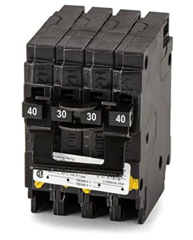 Siemens Q24030CT2 One 30-Amp One 40-Amp Double Pole Circuit Breaker