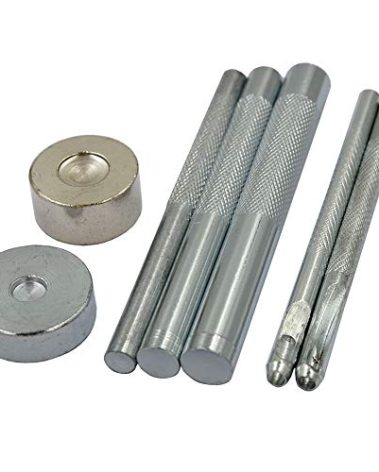 DGOL 7 pcs Metal Domed Rivet Fixing Setting Tool Spike Rivets Setter
